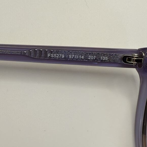 Fendi FS5279 207 Beige Purple Red Gradient Cat Eye Sunglasses 57-14-135 w/ Case - Picture 5 of 11